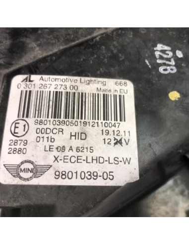 Optique avant principal gauche (feux)(phare) MINI MINI 2 R60 COUNTRYMAN BREAK Diesel