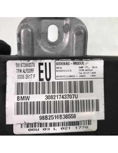 Air bag lateral gauche BMW SERIE 3 E46 PHASE 1 Essence