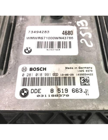 Calculateur moteur MINI MINI 2 R61 PACEMAN COUPE 