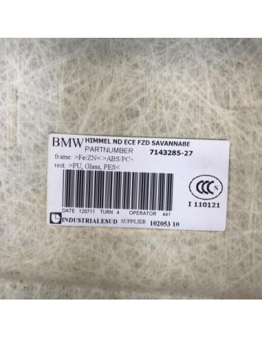 Ciel de toit BMW SERIE 3 E90 PHASE 2 Diesel