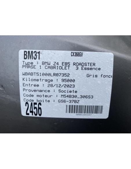Boitier papillon BMW Z4 E85 ROADSTER PHASE 1 CABRIOLET Essence