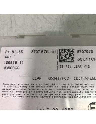 Porte fusible BMW SERIE 1 F20 PHASE 2 Essence