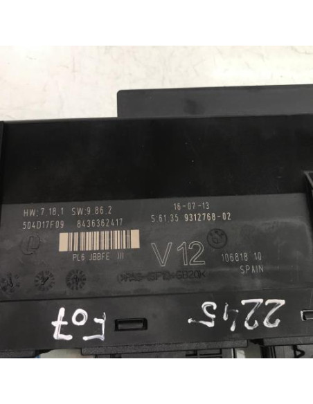 Calculateur BMW SERIE 5 F07 GRAN TURISMO PHASE 2 Essence