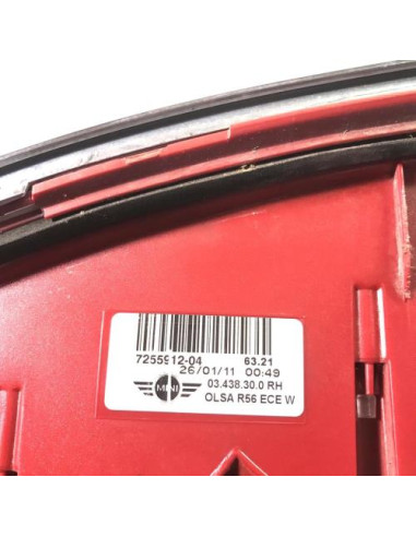 Feu arriere principal droit (feux) MINI MINI 2 R56 PHASE 2 Diesel