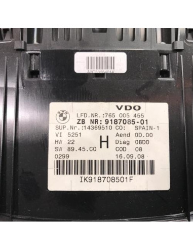 Compteur BMW SERIE 3 E90 PHASE 2 Diesel