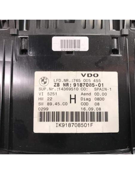 Compteur BMW SERIE 3 E90 PHASE 2 Diesel