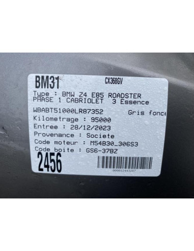 Capteur BMW Z4 E85 ROADSTER PHASE 1 CABRIOLET Essence