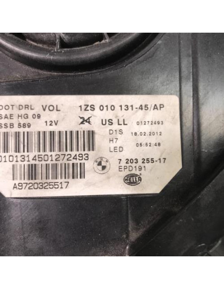 Optique avant principal gauche (feux)(phare) BMW SERIE 5 F10 PHASE 1 Essence