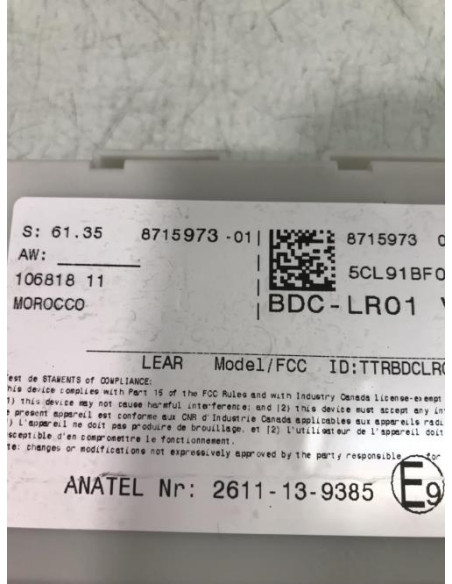 Porte fusible BMW X1 F48 PHASE 1 