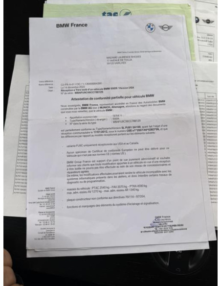 Feu arriere secondaire droit (feux) BMW SERIE 5 F10 PHASE 1 Essence