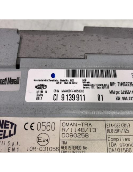 Autoradio d'origine BMW SERIE 1 F20 PHASE 2 Essence