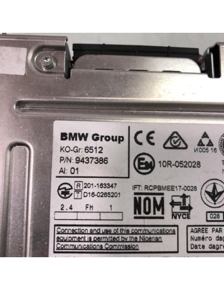 Autoradio d'origine BMW SERIE 1 F20 PHASE 2 Diesel