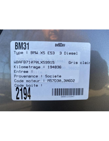 Barre stabilisatrice BMW X5 E53 Diesel