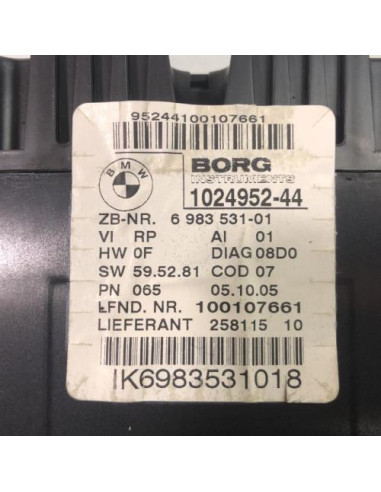 Compteur BMW SERIE 1 E87 PHASE 1 Diesel
