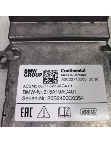 Boitier air bag BMW SERIE 5 F90 PHASE 2 Essence