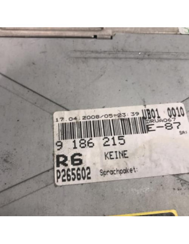 Autoradio d'origine BMW SERIE 1 E87 PHASE 2 Diesel