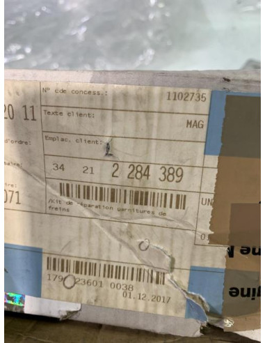 Plaquettes de frein arriere BMW SERIE 5 F10 PHASE 1 