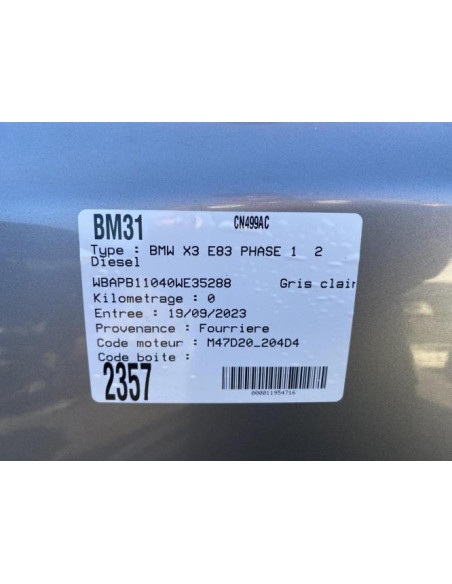 Becquet BMW X3 E83 PHASE 1 Diesel