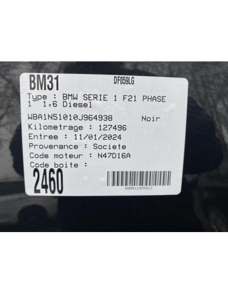 Aerateur tableau de bord BMW SERIE 1 F21 PHASE 1 Diesel