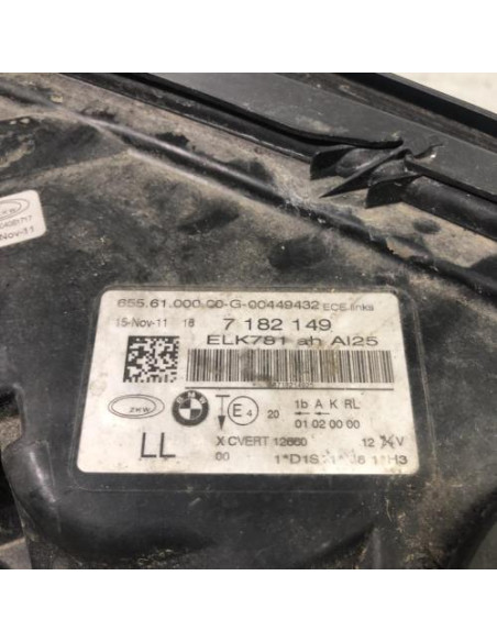 Optique avant principal gauche (feux)(phare) BMW SERIE 7 F02/F04 LIMOUSINE PHASE 1 