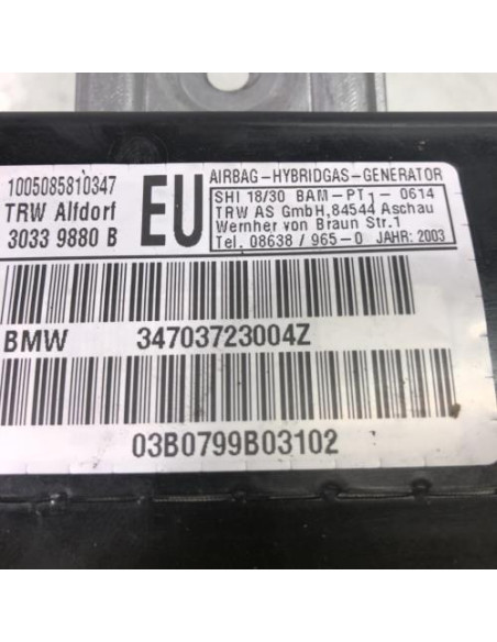 Air bag lateral droit BMW SERIE 3 E46 TOURING PHASE 2 BREAK 