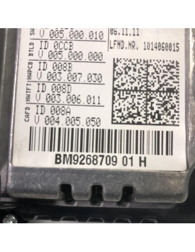 Ecran GPS BMW SERIE 7 F02/F04 LIMOUSINE PHASE 1 