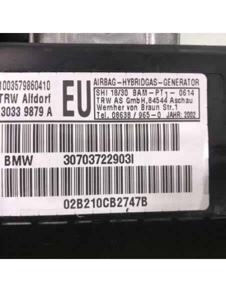 Air bag lateral gauche BMW SERIE 3 E46 PHASE 2 Diesel