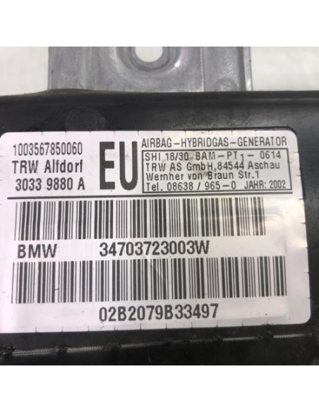 Air bag lateral droit BMW SERIE 3 E46 PHASE 2 Diesel