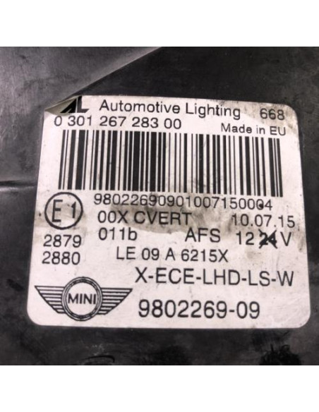 Optique avant principal gauche (feux)(phare) MINI MINI 2 R60 COUNTRYMAN BREAK 