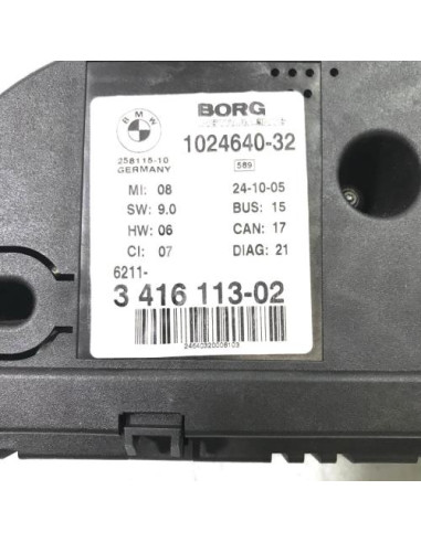 Compteur BMW X3 E83 PHASE 1 Diesel