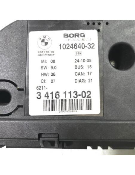 Compteur BMW X3 E83 PHASE 1 Diesel