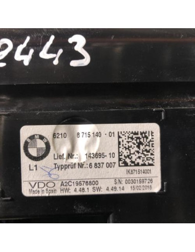 Compteur BMW SERIE 2 F45 ACTIVE TOURER PHASE 2 Diesel