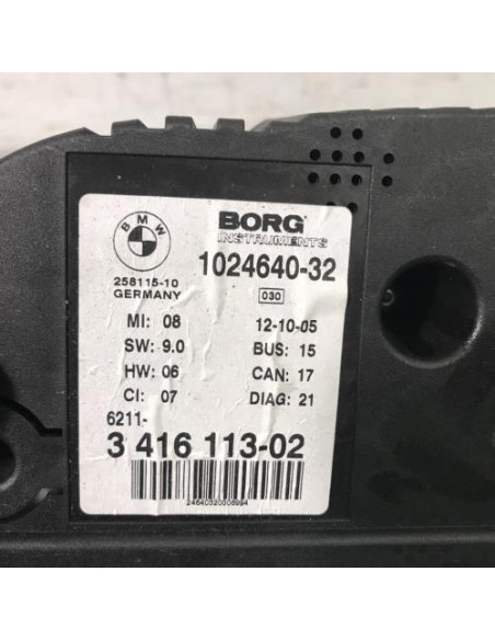 Compteur BMW X3 E83 PHASE 1 Diesel
