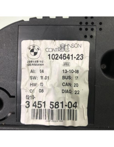 Compteur BMW X3 E83 PHASE 2 Diesel