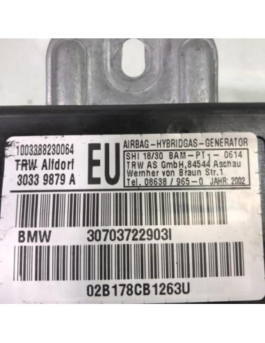 Air bag lateral gauche BMW SERIE 3 E46 TOURING PHASE 2 BREAK Diesel