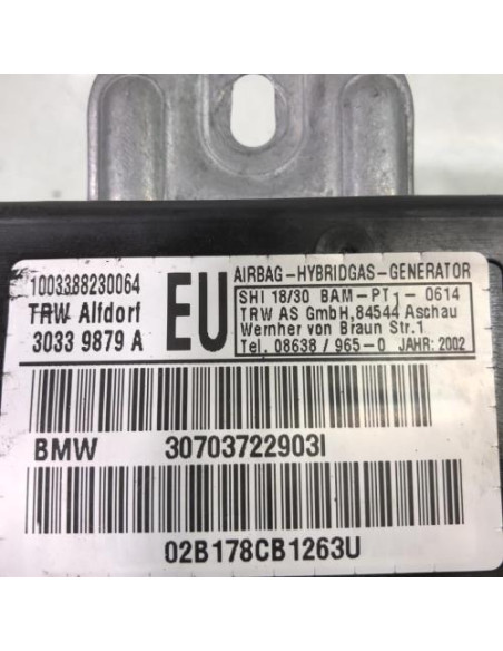 Air bag lateral gauche BMW SERIE 3 E46 TOURING PHASE 2 BREAK Diesel