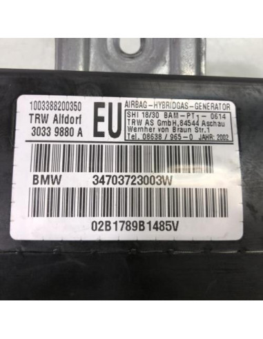 Air bag lateral droit BMW SERIE 3 E46 TOURING PHASE 2 BREAK Diesel