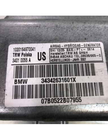 Air bag lateral droit BMW X3 E83 PHASE 2 Diesel