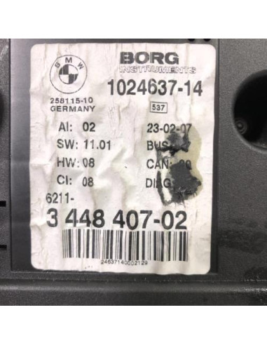 Compteur BMW X3 E83 PHASE 2 Diesel