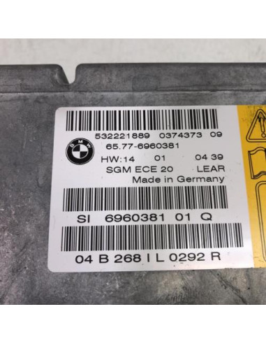Boitier air bag BMW SERIE 5 E60 PHASE 2 Diesel
