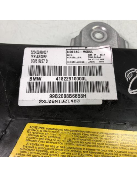 Air bag lateral droit BMW SERIE 5 E39 TOURING PHASE 1 BREAK Diesel