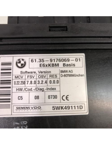 Calculateur BMW SERIE 5 E60 PHASE 1 
