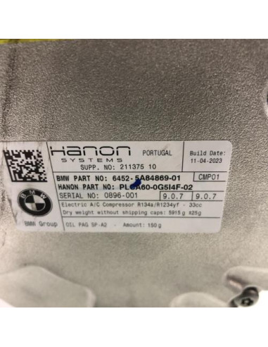 Compresseur clim BMW SERIE 7 G70 
