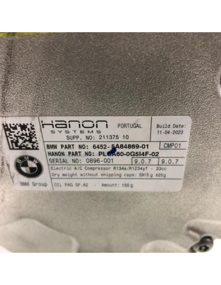 Compresseur clim BMW SERIE 7 G70 