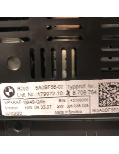 Compteur BMW SERIE 1 F40 