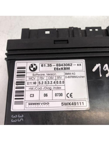 Calculateur BMW SERIE 6 E63 COUPE PHASE 1 Essence