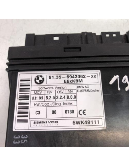 Calculateur BMW SERIE 6 E63 COUPE PHASE 1 Essence