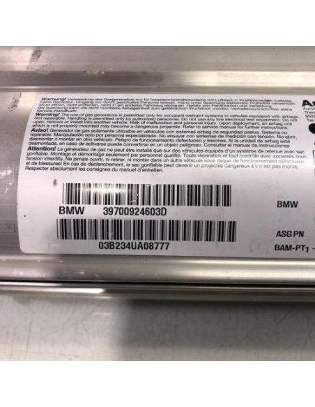 Air bag passager BMW SERIE 6 E63 COUPE PHASE 1 Essence