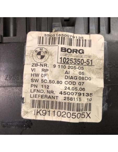 Compteur BMW SERIE 3 E90 PHASE 1 Diesel