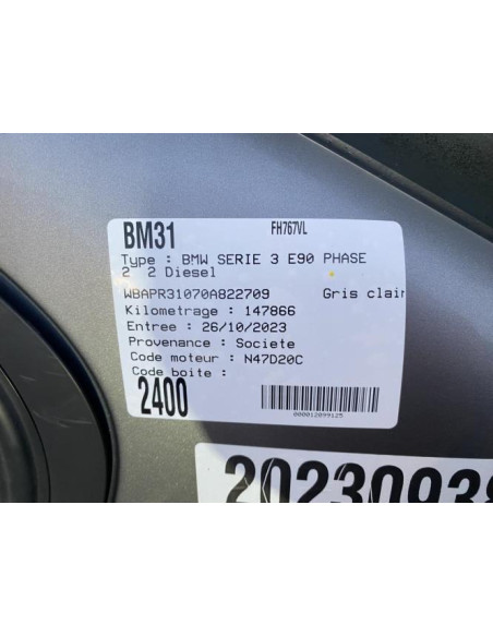Poignee porte avant droit BMW SERIE 3 E90 PHASE 2 Diesel